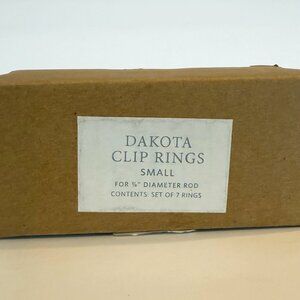 Restoration Hardware RH Dakota Clip Rings Small Vintage Nickel Set of 5 Open Box